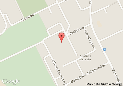 mapa - Jankolova 6, Bratislava 5 - Petržalka