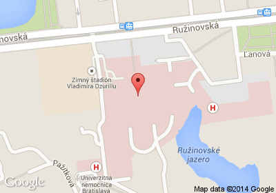 mapa - Ružinovská 6, Bratislava 2 - Ružinov